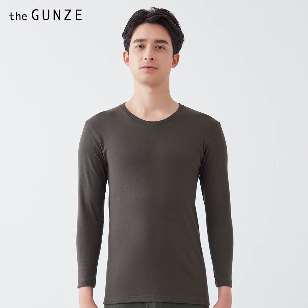 【發熱棉】 圓領長袖襯衫 (圓領)